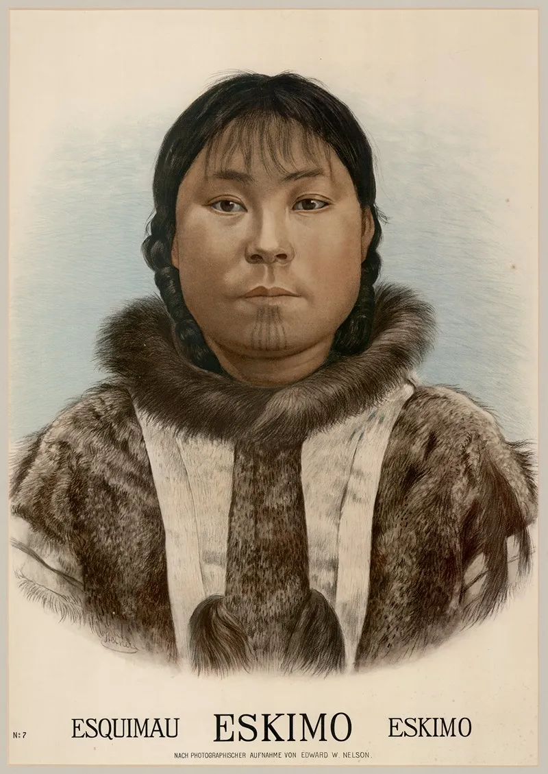 07 Eskimo Wall Art by Edward W. Nelson - High-Resolution Digital Print