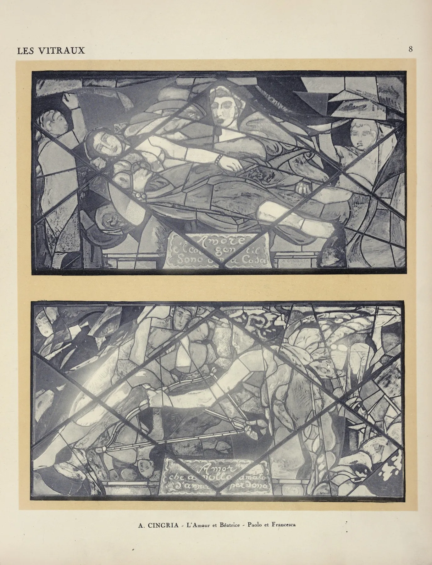 1 Lamour Et Beatrice 2 Paolo Et Francesca A La Section Suisse Wall Art by Jacques Gruber - High-Resolution Digital Print