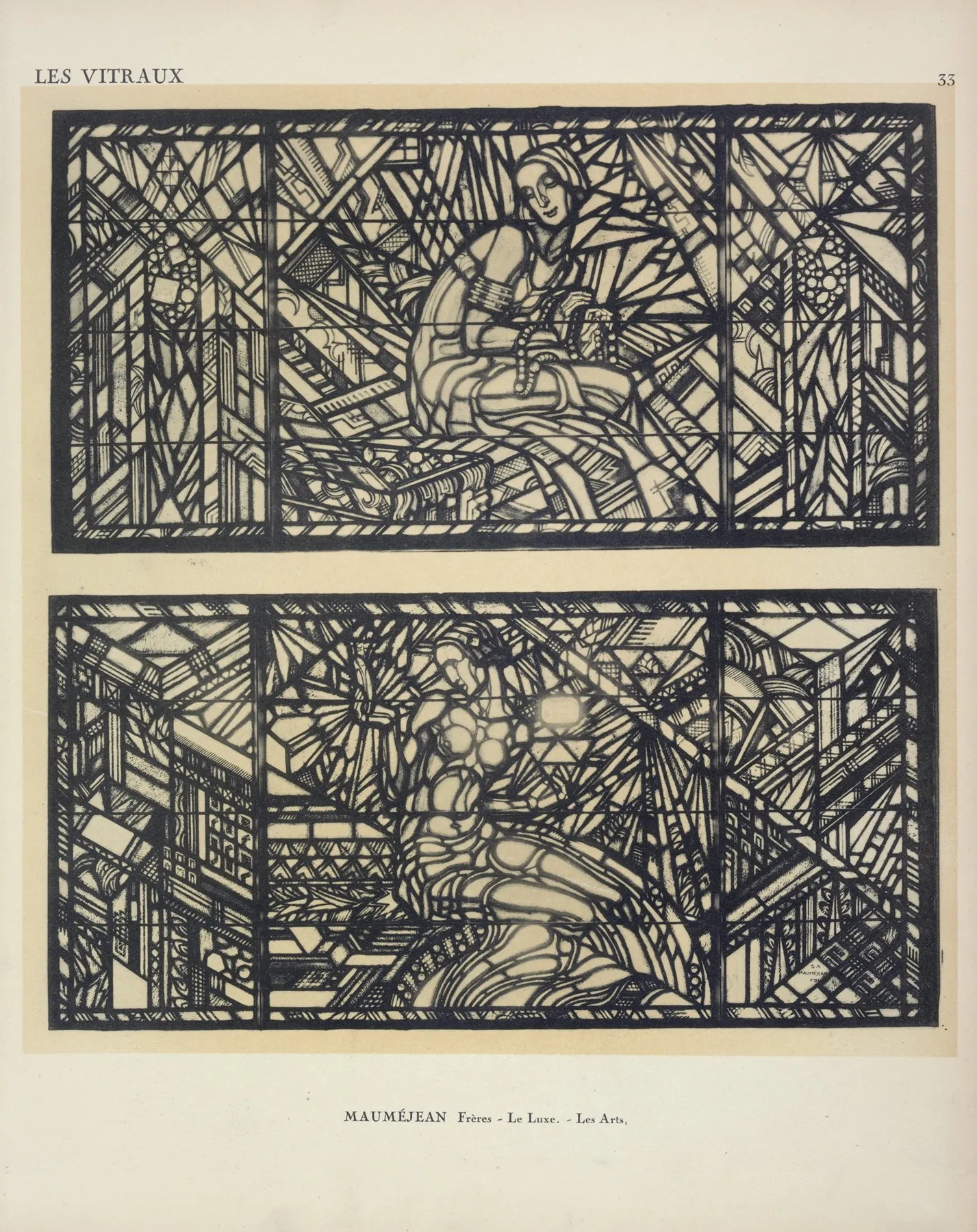 1 Le Luxe 2 Les Artes Au Pavillon De La Societe Anonyme Maumejean Freres Wall Art by Jacques Gruber - High-Resolution Digital Print