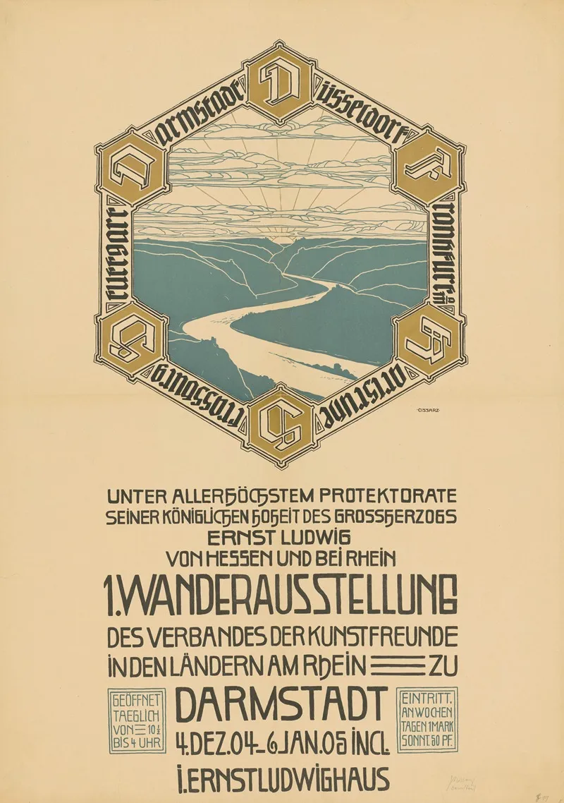 1 Wanderausstellung Des Verbandes Der Kunstfreunde In Den Landern Am Rhein Zu Darmstadt
