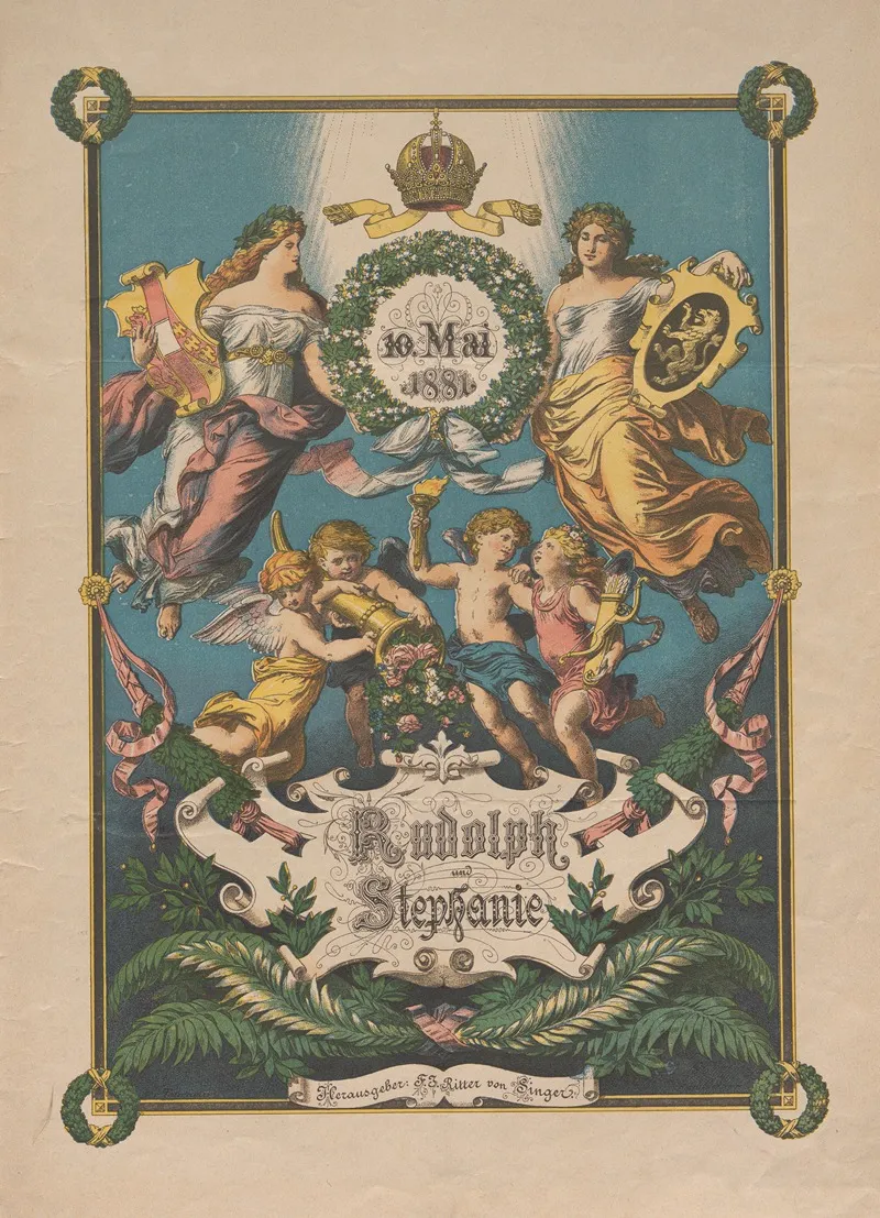 10 Mai 1881 Rudolph Und Stephanie Wall Art by Ladislaus Eugen Petrovits - High-Resolution Digital Print