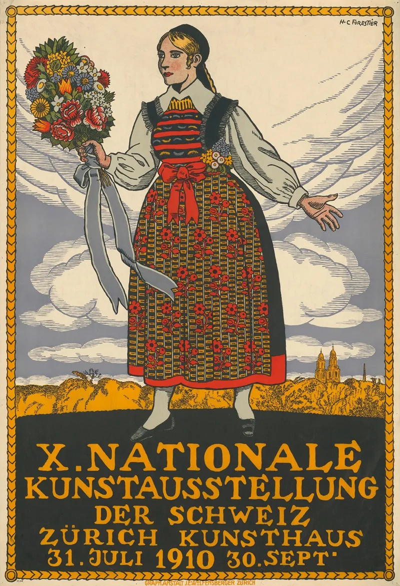 10 Nationale Kunstausstellung Der Schweiz Wall Art by Henri Claude Forestier - High-Resolution Digital Print