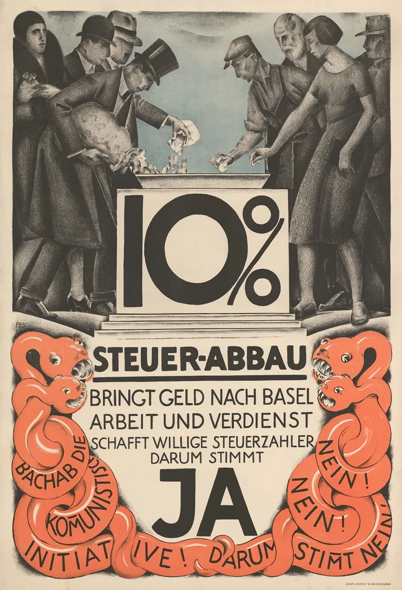 10 Steuer Abbau Ja Wall Art by Burkhard Mangold - High-Resolution Digital Print
