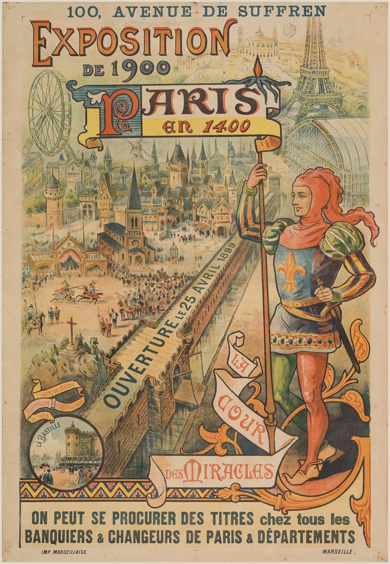 100 Avenue De Suffren Exposition De 1900 Paris En 1400 Wall Art by Anonymous - High-Resolution Digital Print