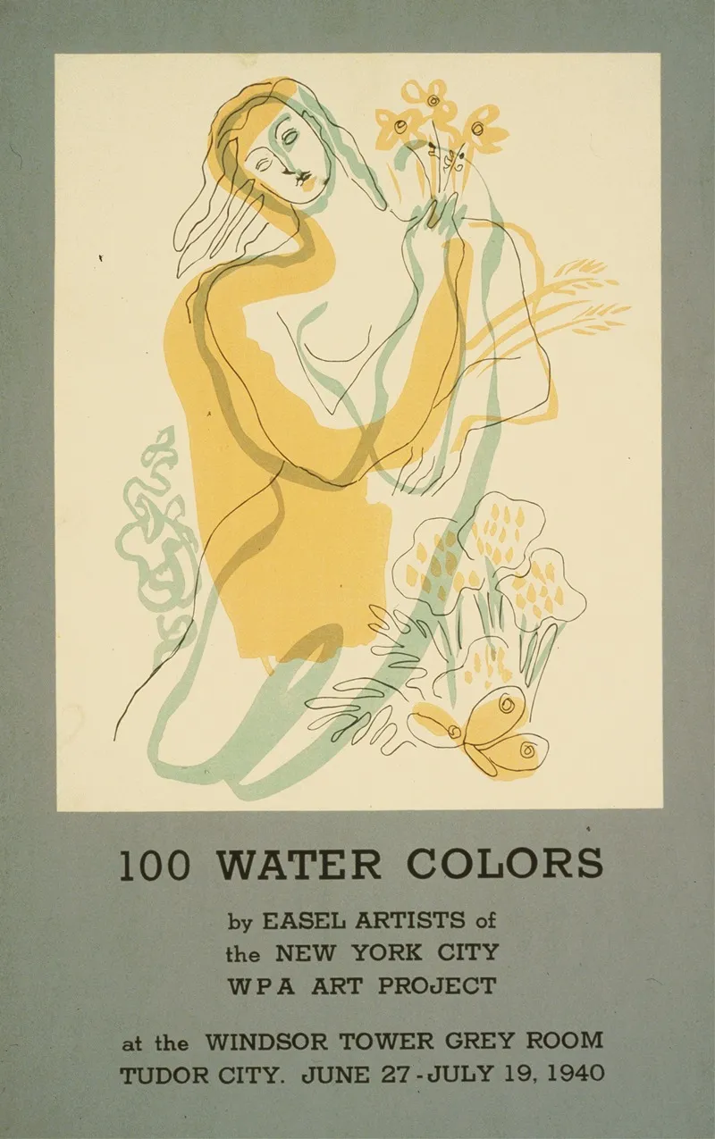 100 Water Colors By Easel Artists Of The New York City Wpa Art Project