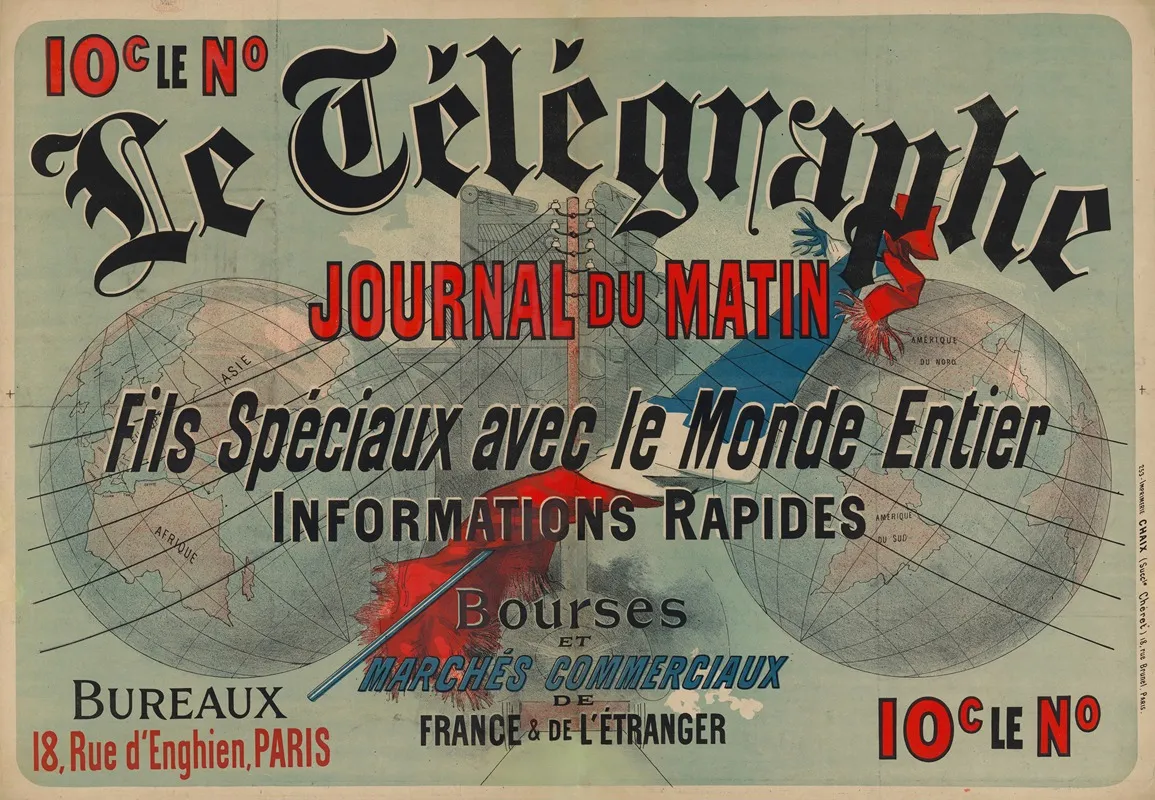 10c Le Numero Le Telegraphe Journal Du Matin Fils Speciaux Avec Le Monde Entier