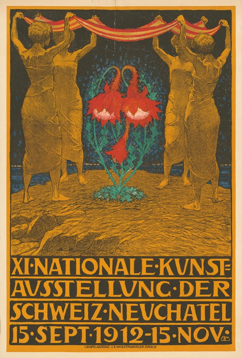 11 Nationale Kunstausstellung Der Schweiz Neuchatel 1912 Wall Art by Burkhard Mangold - High-Resolution Digital Print