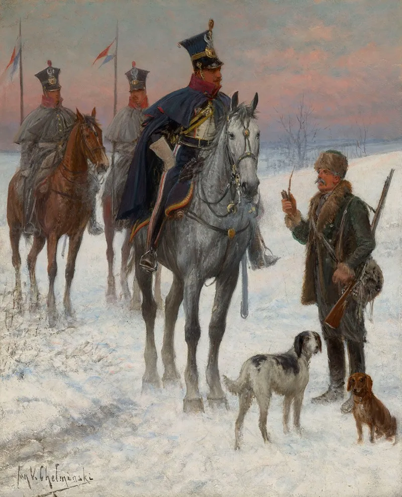 11th Uhlan Regiment Wall Art by Jan Chełmiński - High-Resolution Digital Print