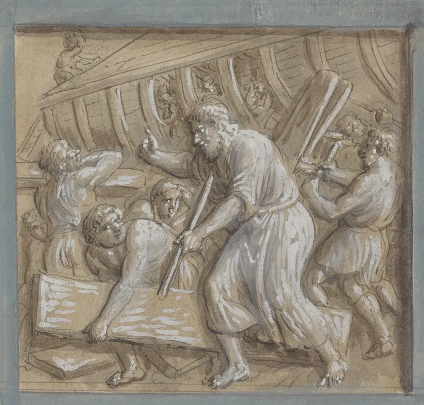 13 Drawings After Bas Reliefs At Florence Pl 01 Wall Art by Ogden Nicholas Rood - High-Resolution Digital Print