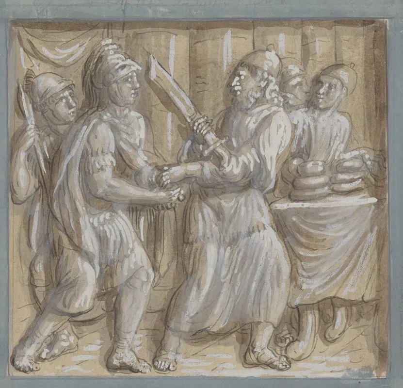 13 Drawings After Bas Reliefs At Florence Pl 02 Wall Art by Ogden Nicholas Rood - High-Resolution Digital Print