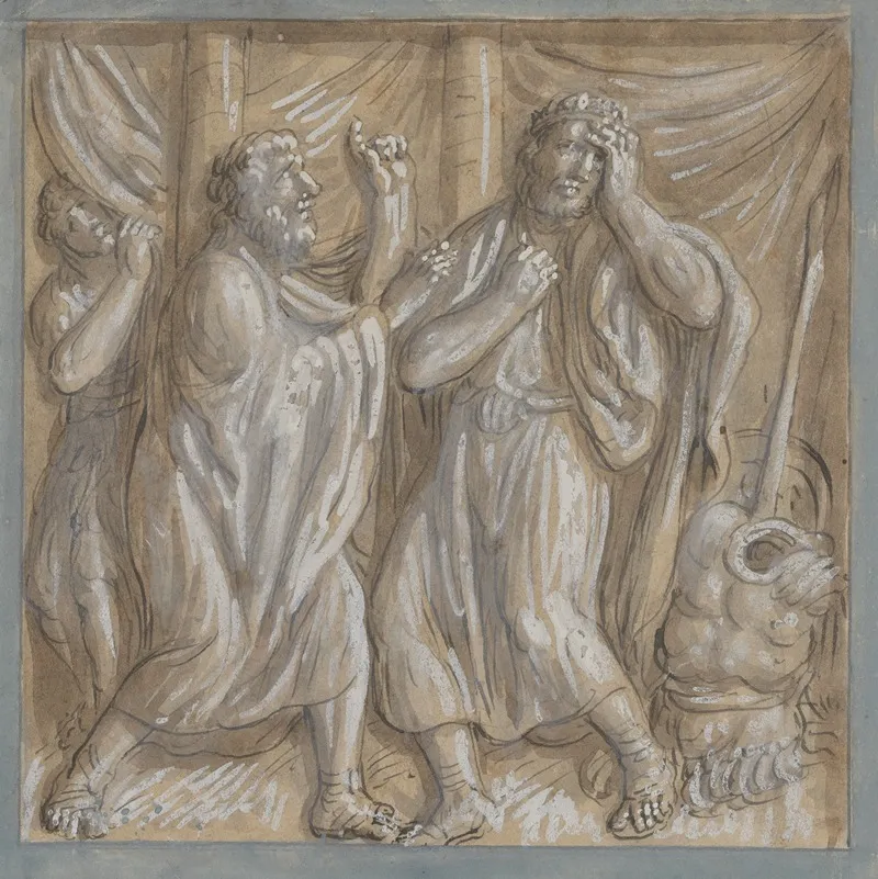 13 Drawings After Bas Reliefs At Florence Pl 04 Wall Art by Ogden Nicholas Rood - High-Resolution Digital Print