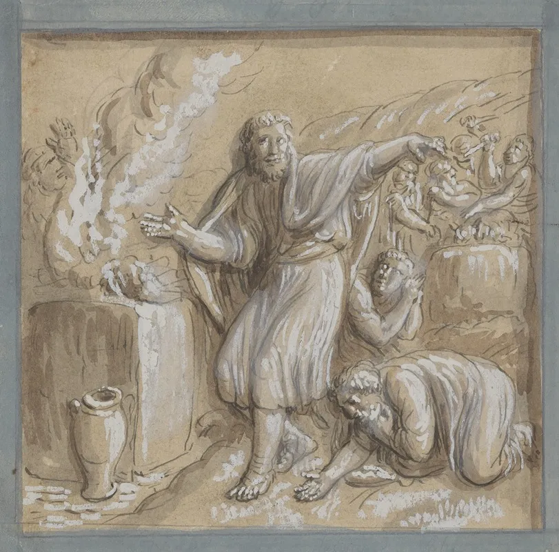 13 Drawings After Bas Reliefs At Florence Pl 06 Wall Art by Ogden Nicholas Rood - High-Resolution Digital Print