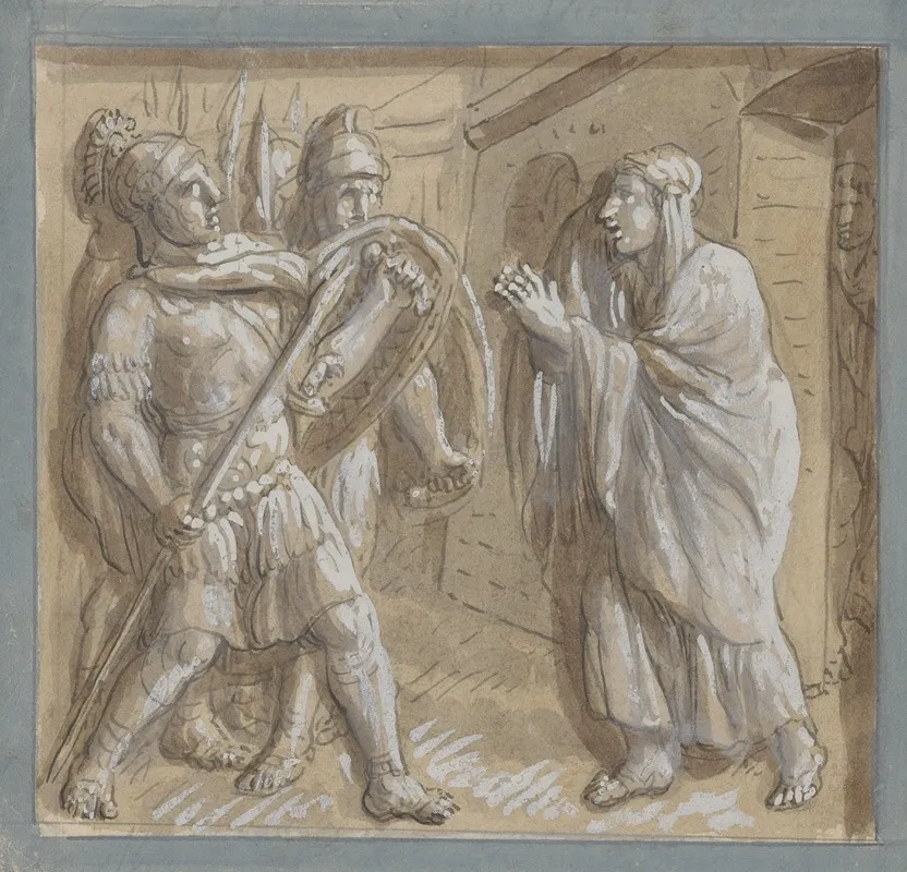 13 Drawings After Bas Reliefs At Florence Pl 07 Wall Art by Ogden Nicholas Rood - High-Resolution Digital Print
