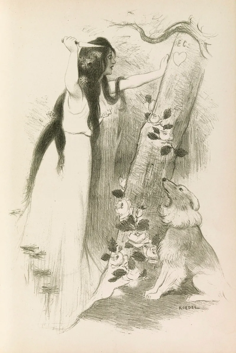 15 Chansons Nouvelles Pl 03 Wall Art by Auguste Roedel - High-Resolution Digital Print
