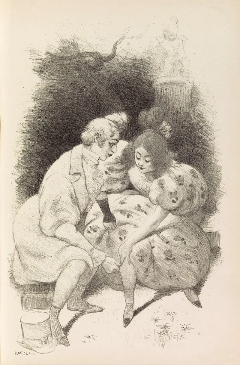 15 Chansons Nouvelles Pl 04 Wall Art by Auguste Roedel - High-Resolution Digital Print