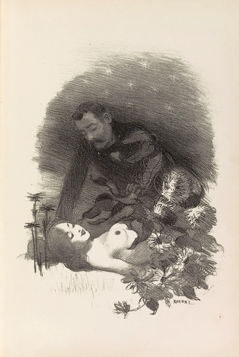 15 Chansons Nouvelles Pl 13 Wall Art by Auguste Roedel - High-Resolution Digital Print