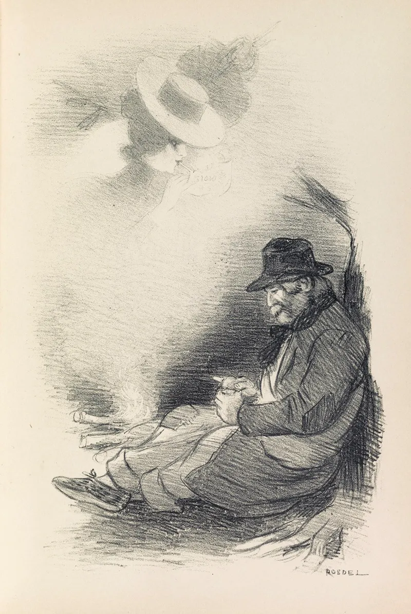15 Chansons Nouvelles Pl 14 Wall Art by Auguste Roedel - High-Resolution Digital Print