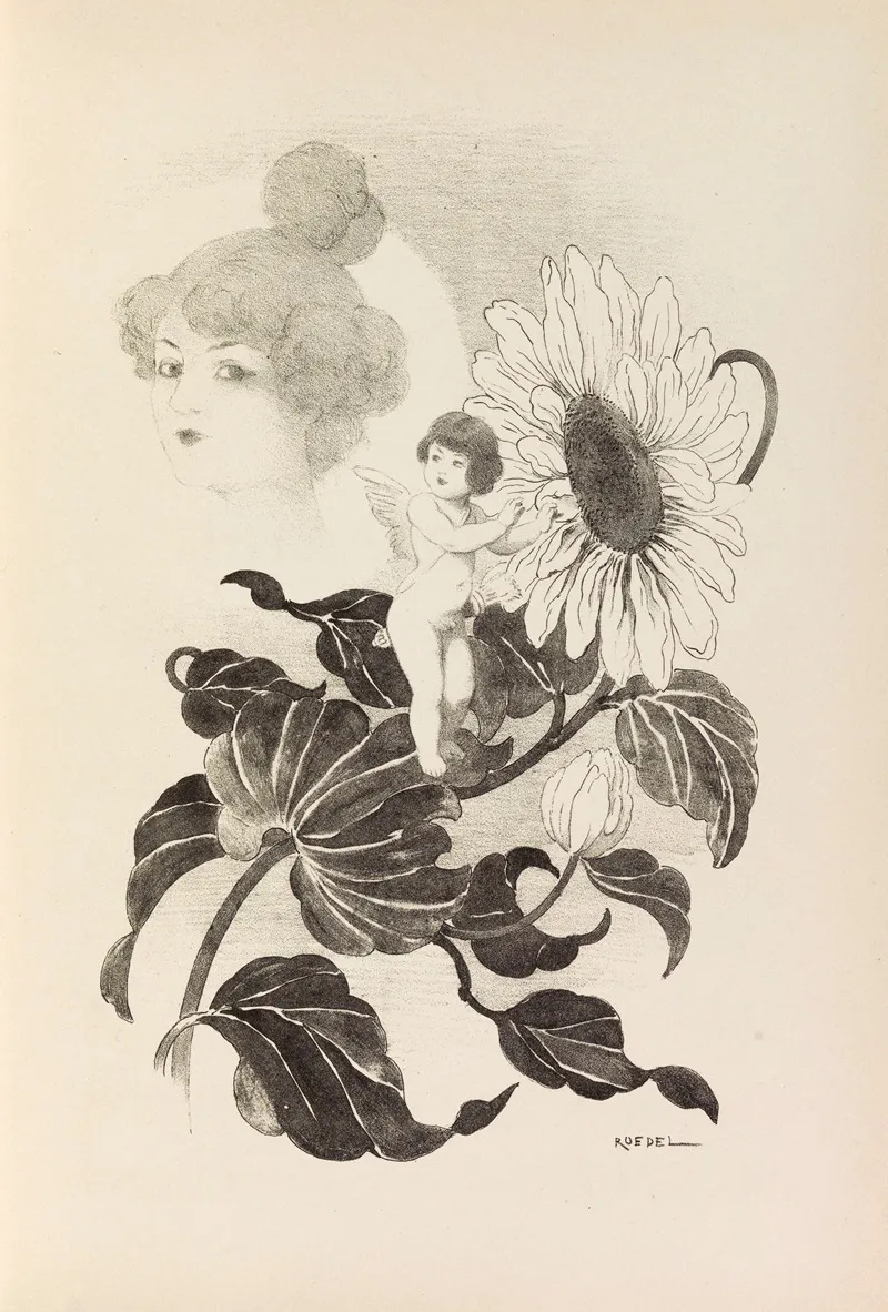 15 Chansons Nouvelles Pl 16 Wall Art by Auguste Roedel - High-Resolution Digital Print