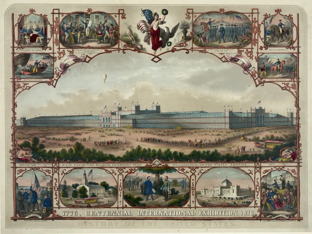 1776 Centennial International Exhibition 1876 History Of The United States Wall Art by Henry Jerome Schile - High-Resolution Digital Print
