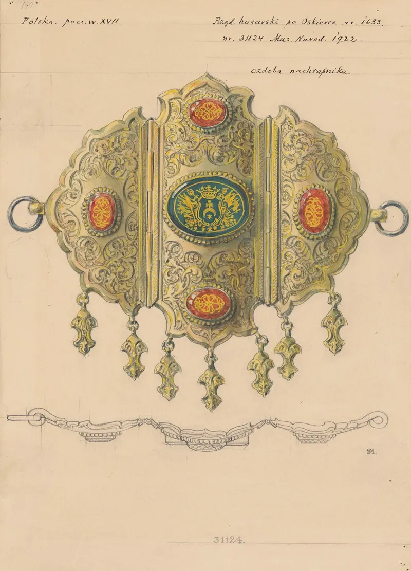 17th Century Hussar Tack In The Collection Of The National Museum In Warsaw In 1922 Front And Side Views Of The Noseband
