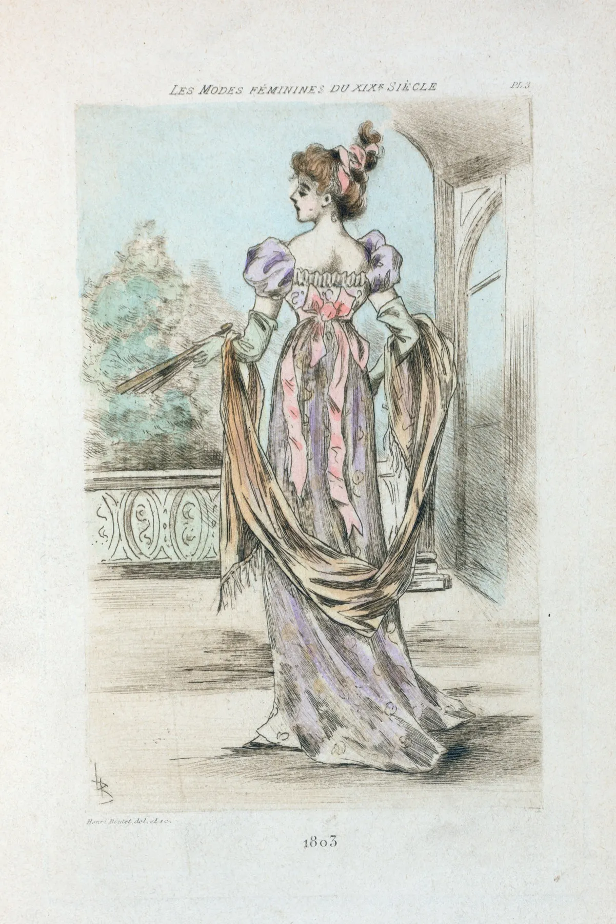 1803 Womens Fashion In Nineteenth Century Paris Wall Art by Henri Boutet - High-Resolution Digital Print