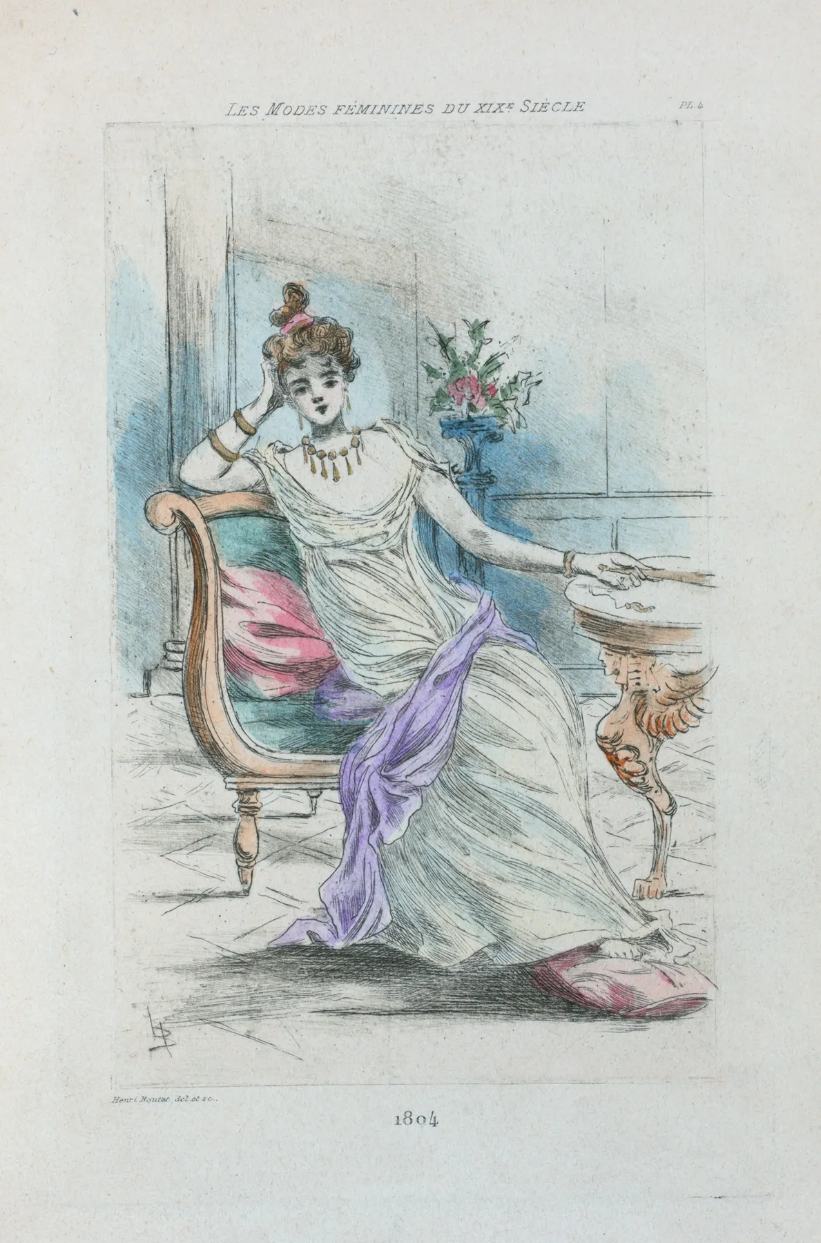 1804 Womens Fashion In Nineteenth Century Paris Wall Art by Henri Boutet - High-Resolution Digital Print