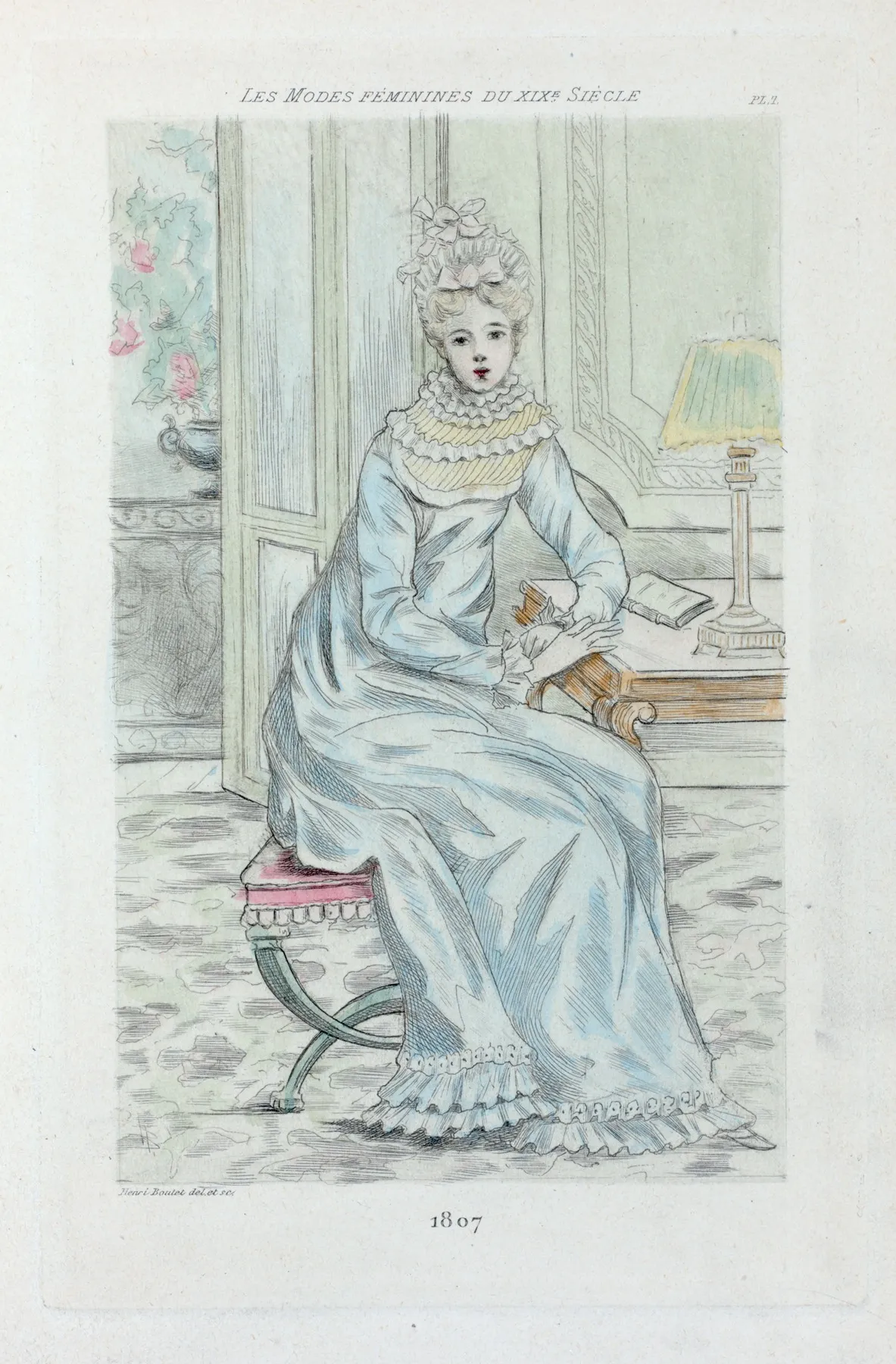 1807 Womens Fashion In Nineteenth Century Paris Wall Art by Henri Boutet - High-Resolution Digital Print