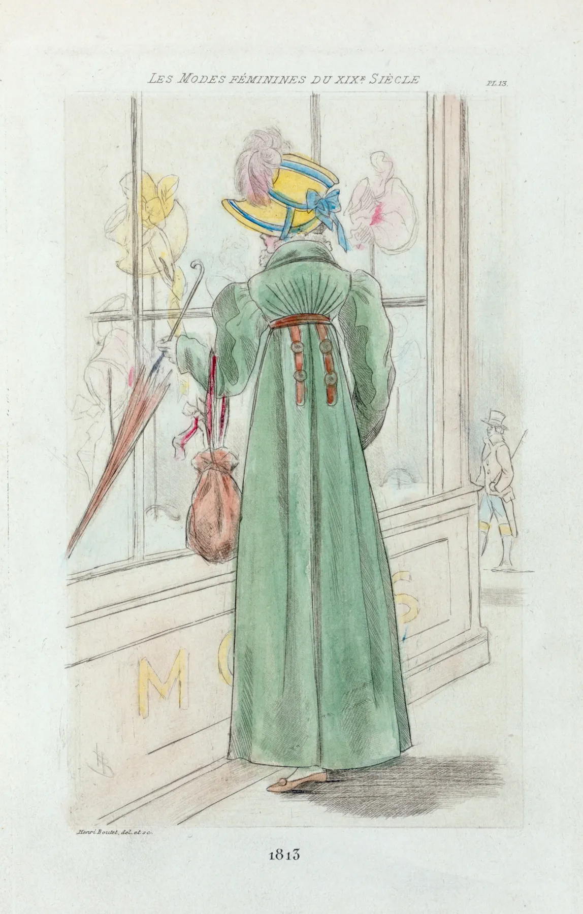 1812 Womens Fashion In Nineteenth Century Paris Wall Art by Henri Boutet - High-Resolution Digital Print
