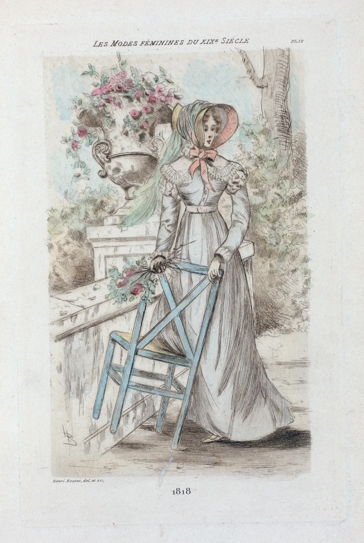 1817 Womens Fashion In Nineteenth Century Paris Wall Art by Henri Boutet - High-Resolution Digital Print