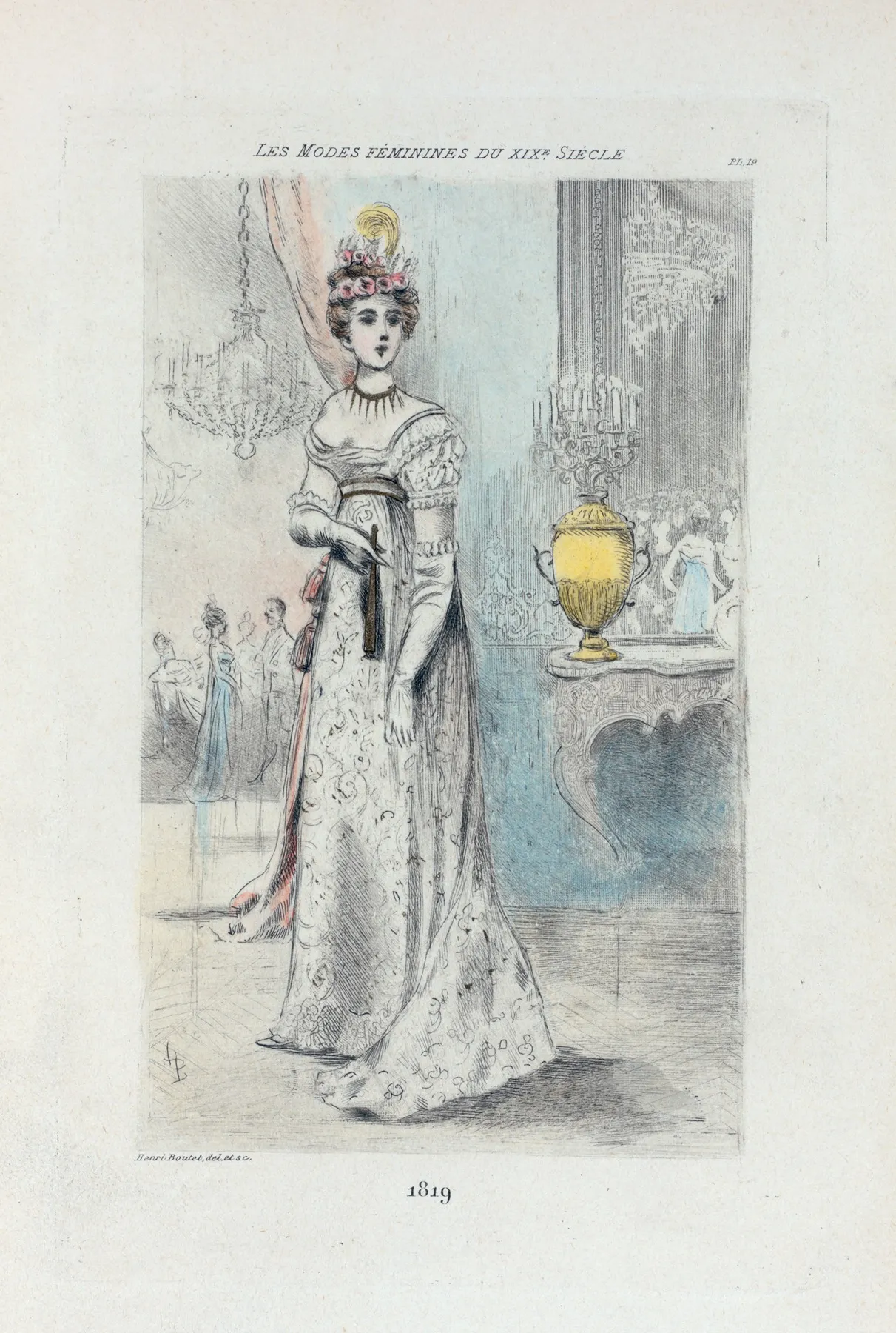 1819 Womens Fashion In Nineteenth Century Paris Wall Art by Henri Boutet - High-Resolution Digital Print