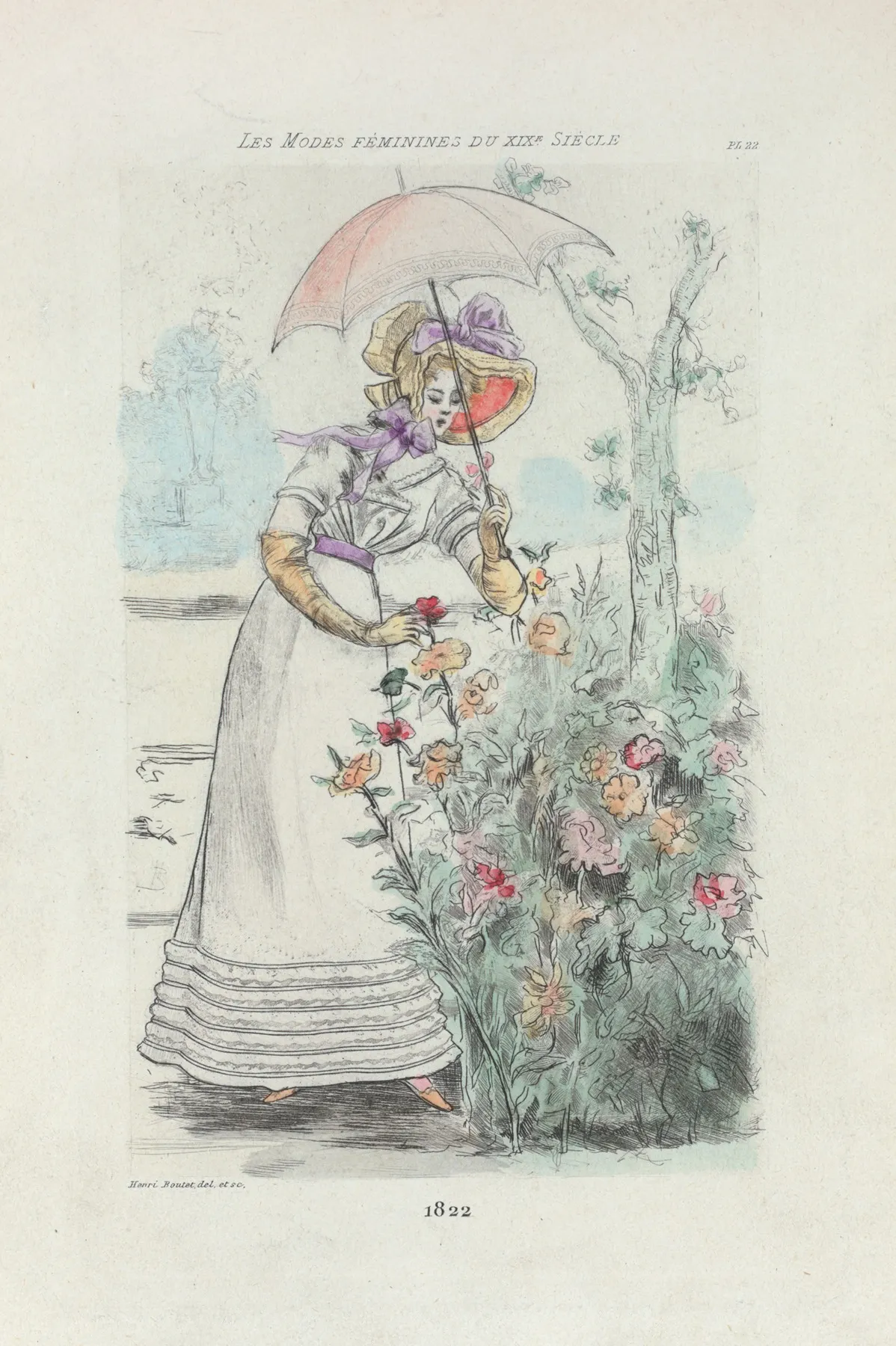 1822 Womens Fashion In Nineteenth Century Paris Wall Art by Henri Boutet - High-Resolution Digital Print