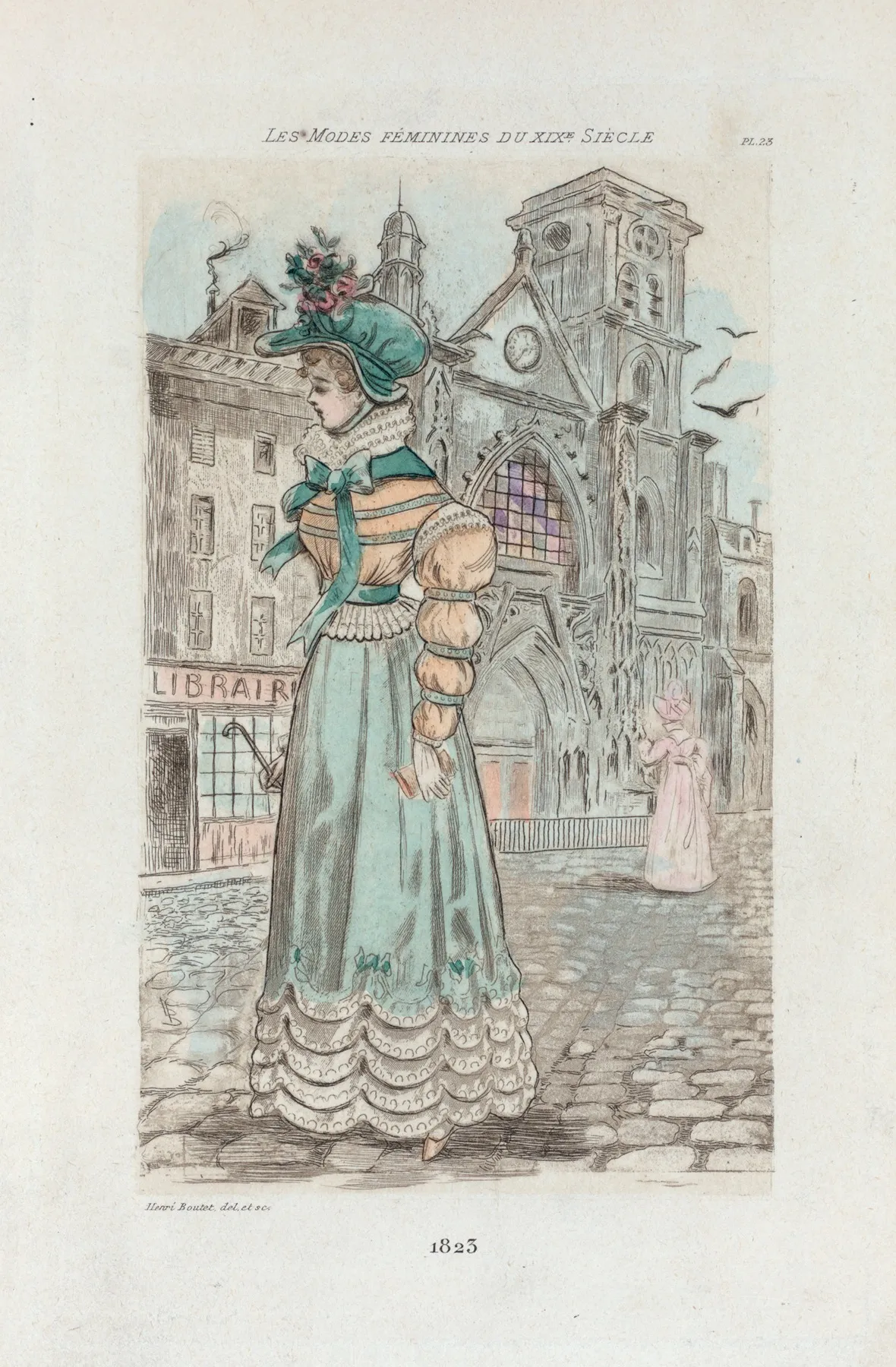 1823 Womens Fashion In Nineteenth Century Paris Wall Art by Henri Boutet - High-Resolution Digital Print