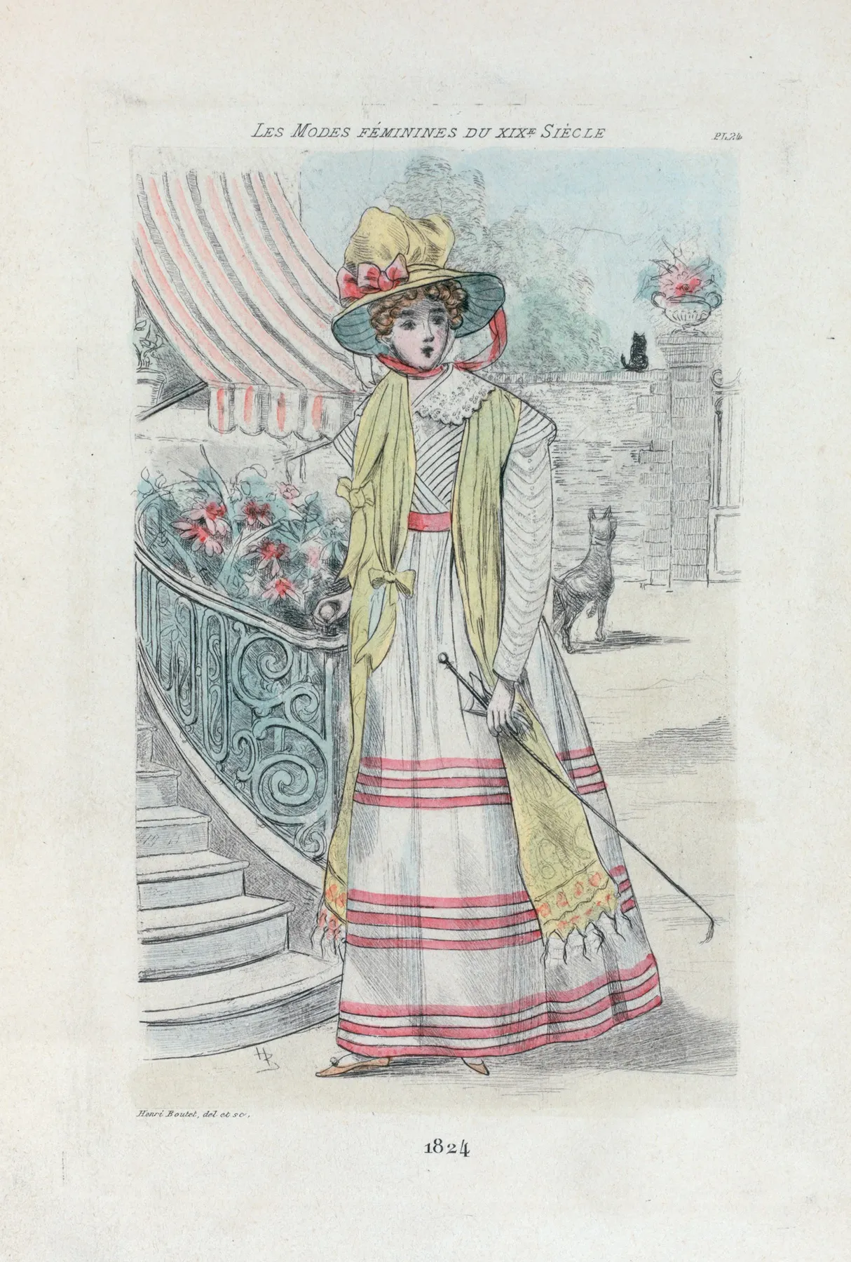 1824 Womens Fashion In Nineteenth Century Paris Wall Art by Henri Boutet - High-Resolution Digital Print