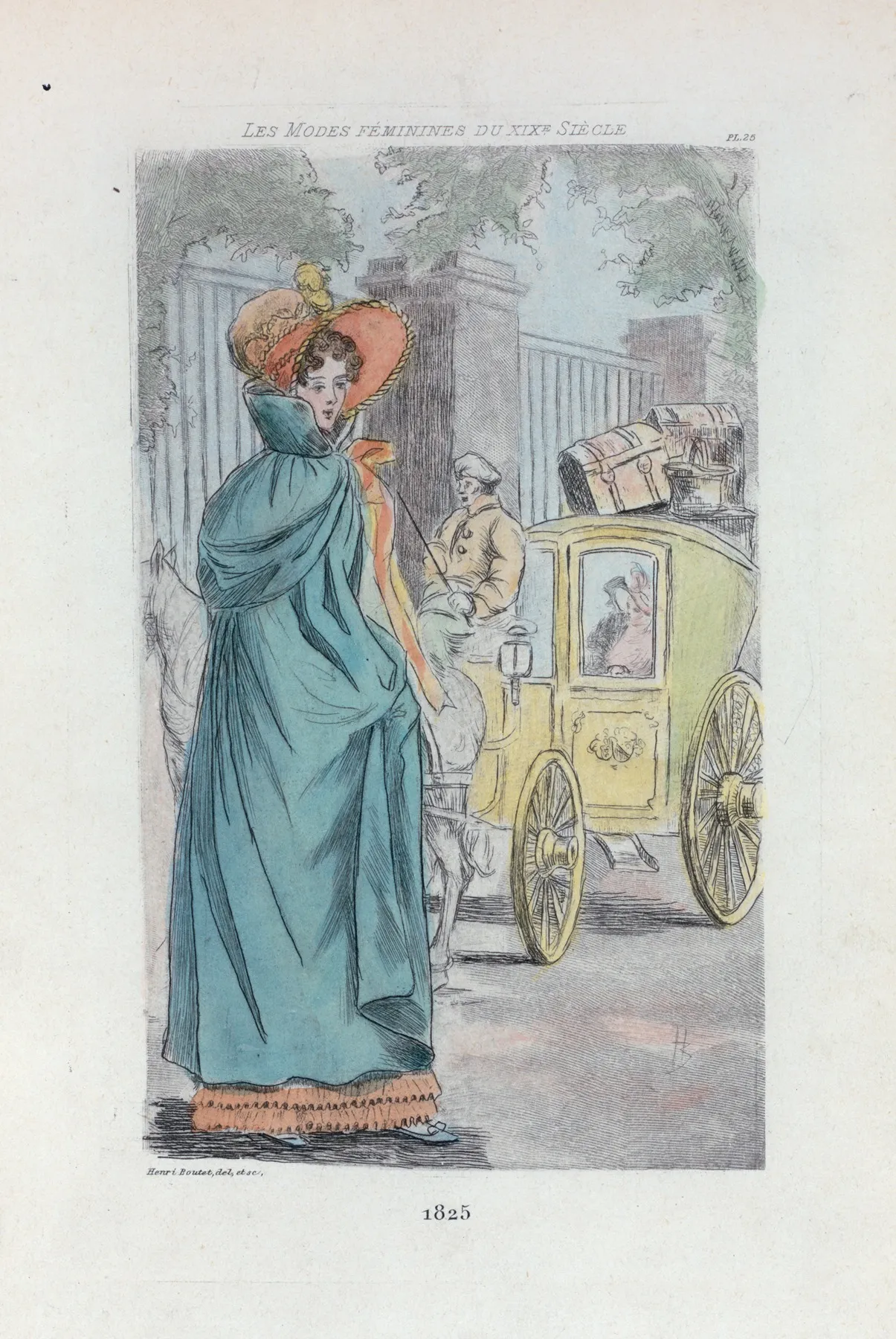 1825 Womens Fashion In Nineteenth Century Paris Wall Art by Henri Boutet - High-Resolution Digital Print