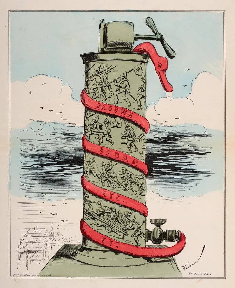 1871 Par Faustin Pour Servir A Parpetuer La Memoire De Loccupation Prussienne