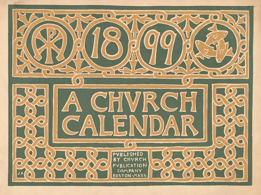 1899 A Church Calendar