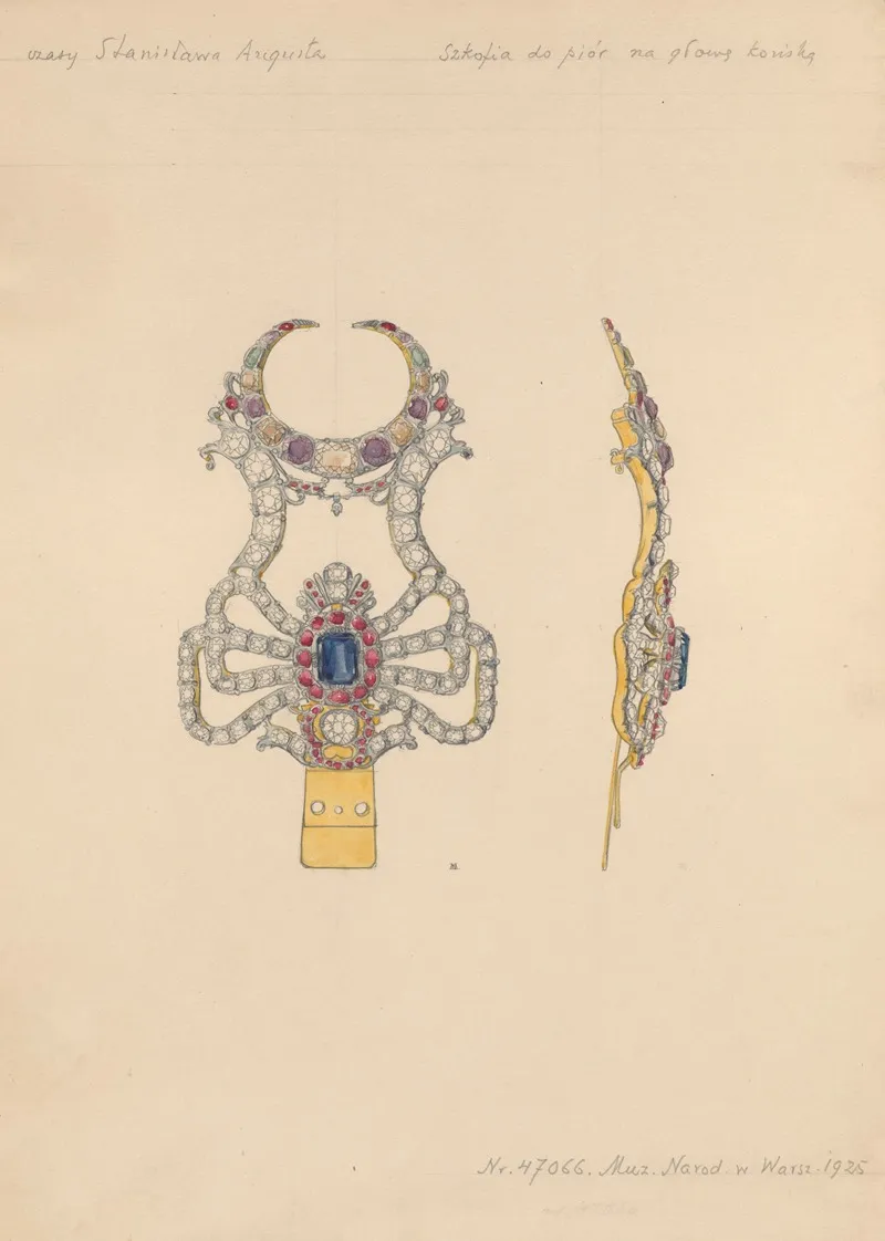 18th Century Szkofia Aigrette For Horse Headstall