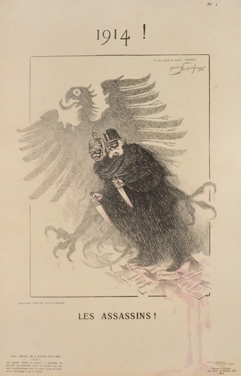 1914 Les Assassins Wall Art by Maurice Louis Henri Neumont - High-Resolution Digital Print