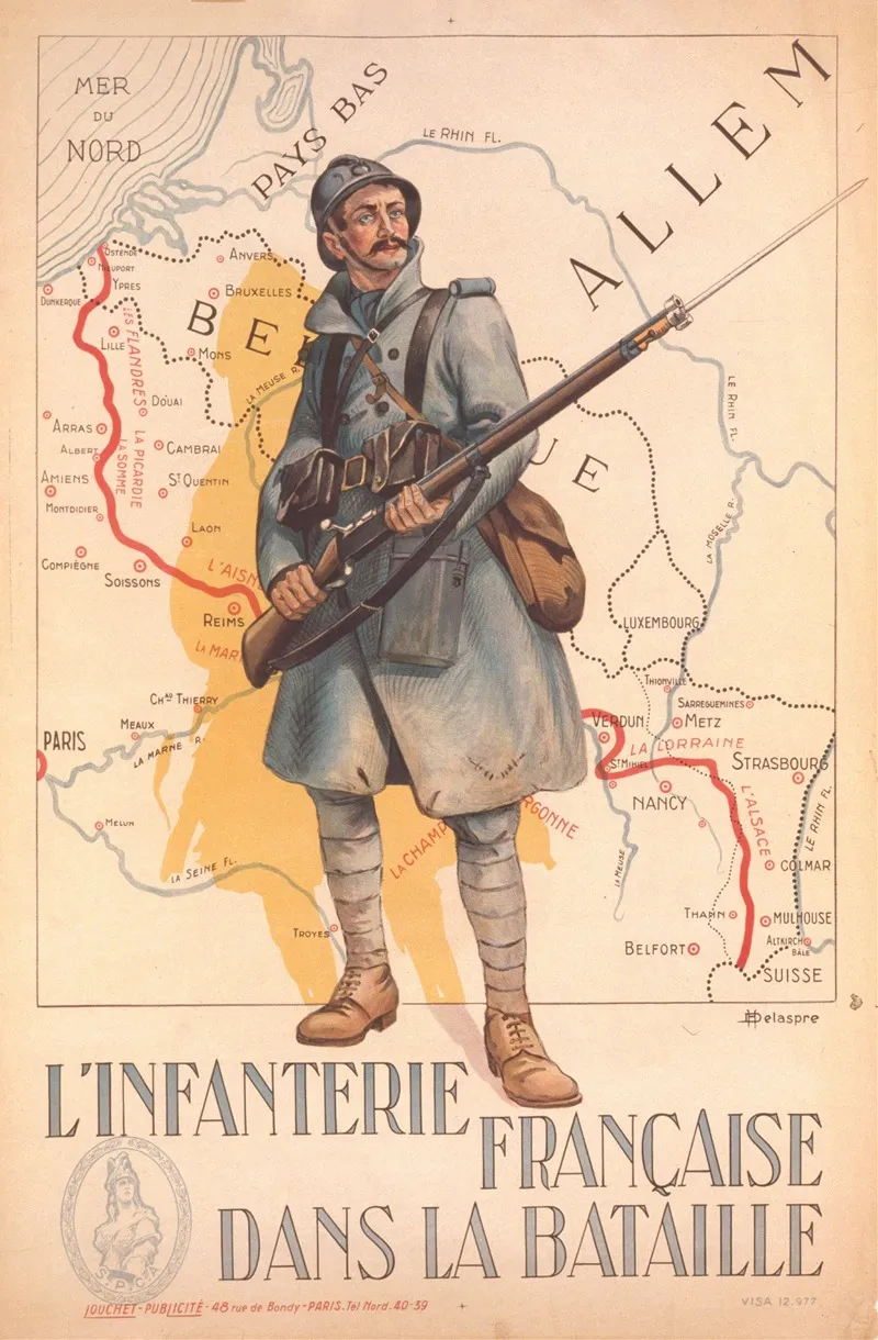 1915 Wall Art by H. Delaspre - High-Resolution Digital Print
