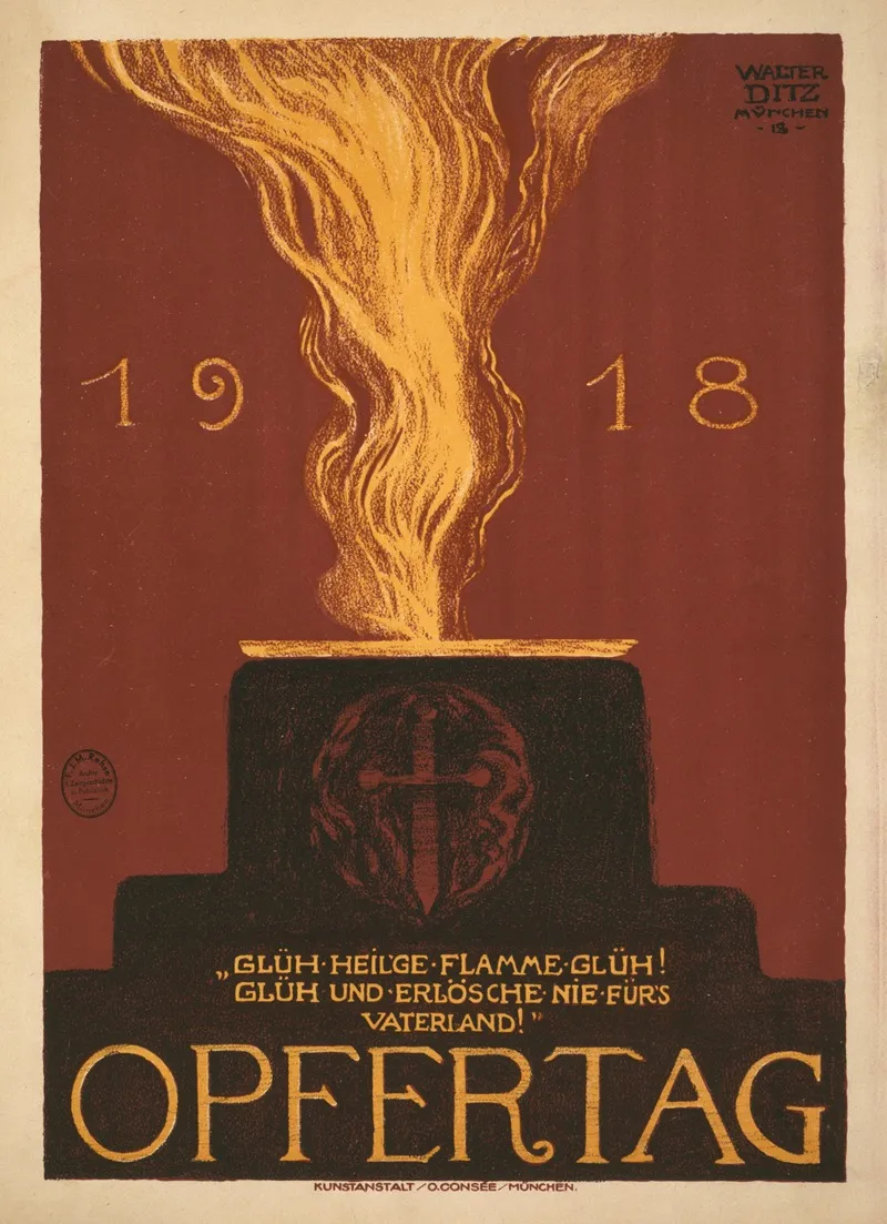 1918 Opfertag Wall Art by Walter Ditz - High-Resolution Digital Print