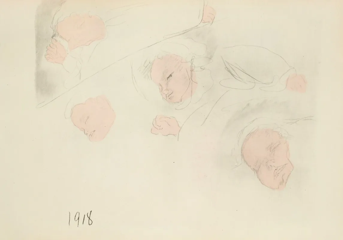 1918 Renee A Quelques Mois Wall Art by Paul Goute - High-Resolution Digital Print