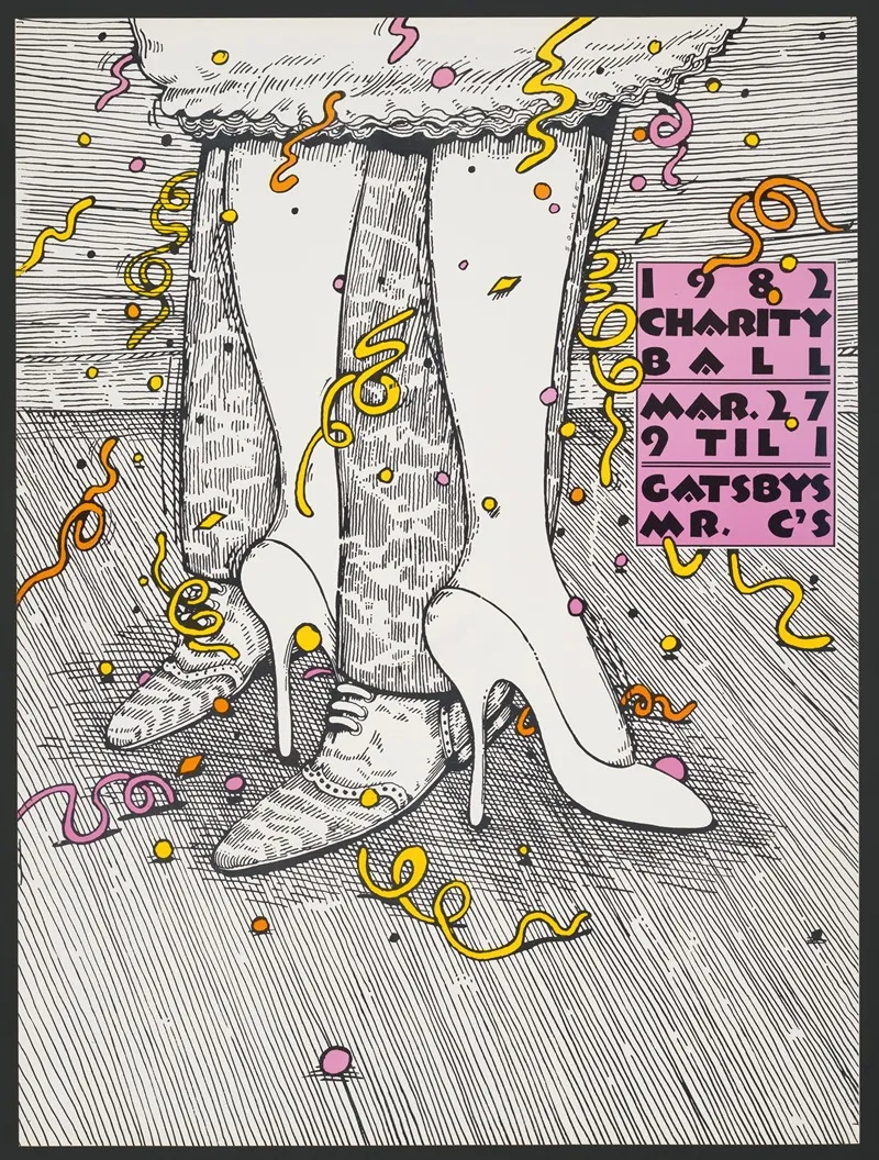 1982 Charity Ball Wall Art by Lanny Sommese - High-Resolution Digital Print