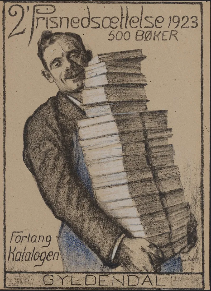 2 Prisnedsaettelse 1923 500 Boker Forlang Katalogen