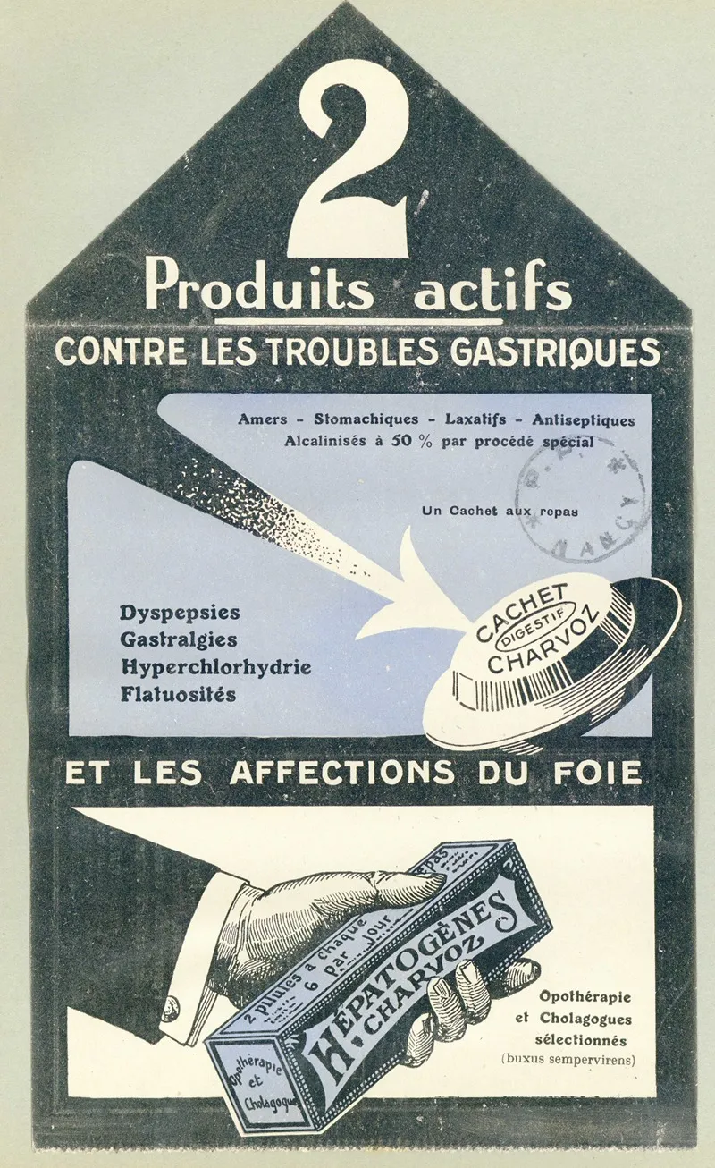 2 Produits Actifs Contre Les Troubles Gastriques Wall Art by Laboratoires Charvoz - High-Resolution Digital Print