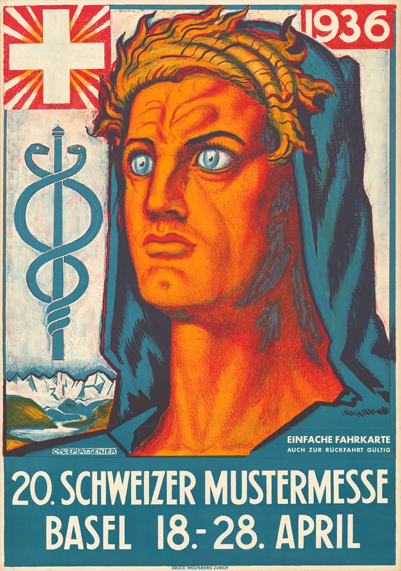 20 Schweizer Mustermesse Wall Art by Charles l'Eplattenier   - High-Resolution Digital Print