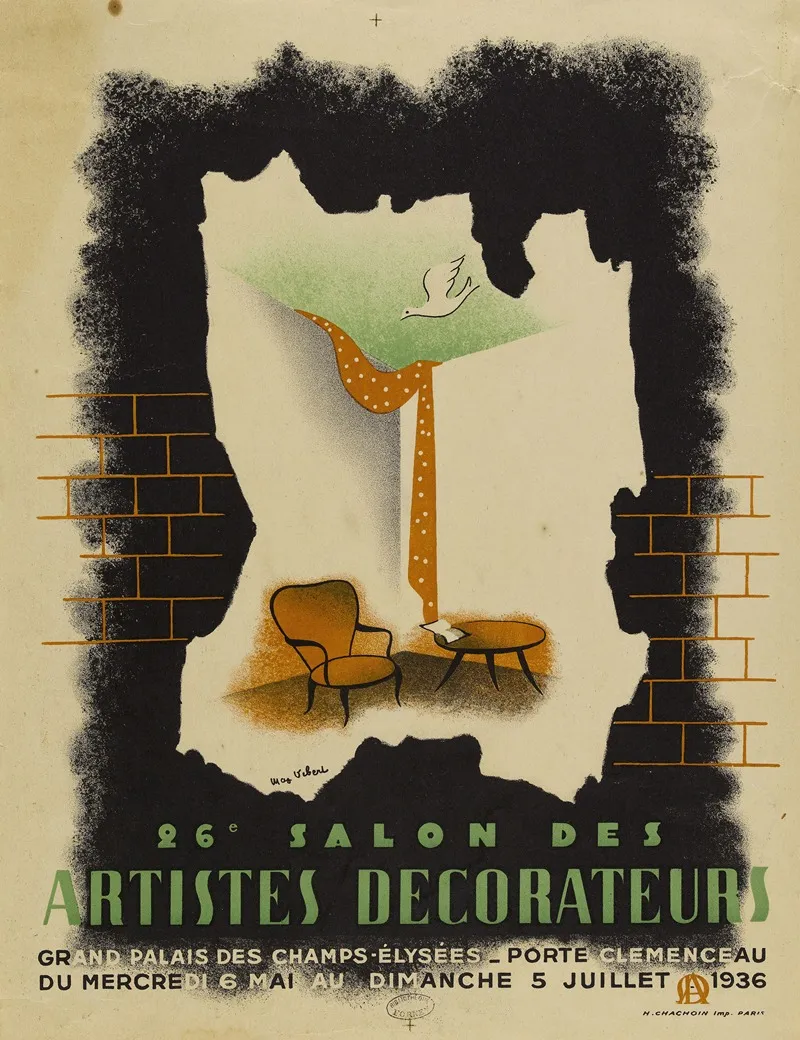 26e Salon Des Artistes Decorateurs Grand Palais Des Champs Elysees Wall Art by Max Vibert - High-Resolution Digital Print