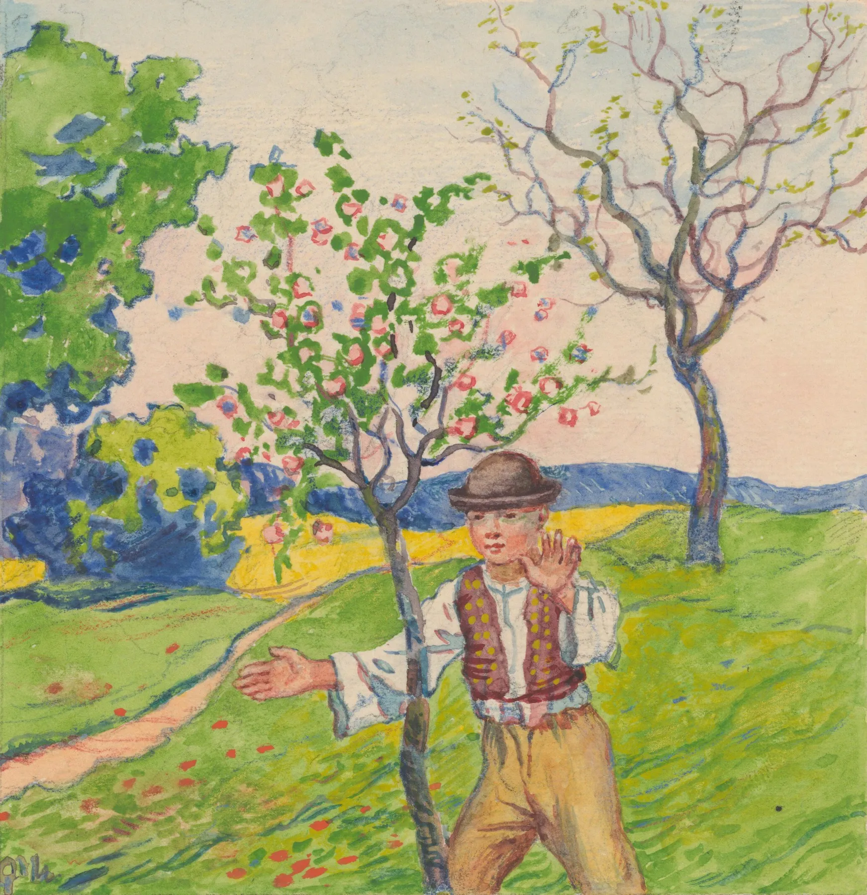 3 A Boy In A Spring Orchard