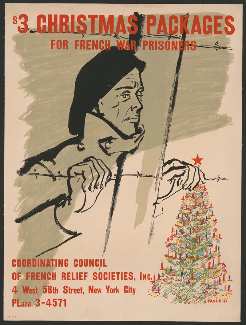 3 Christmas Packages For French War Prisoners Wall Art by J. Pagés - High-Resolution Digital Print