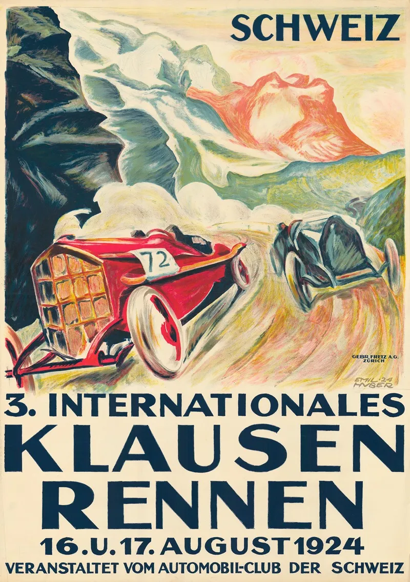 3 Internationales Klausenrennen Wall Art by Emil Huber - High-Resolution Digital Print