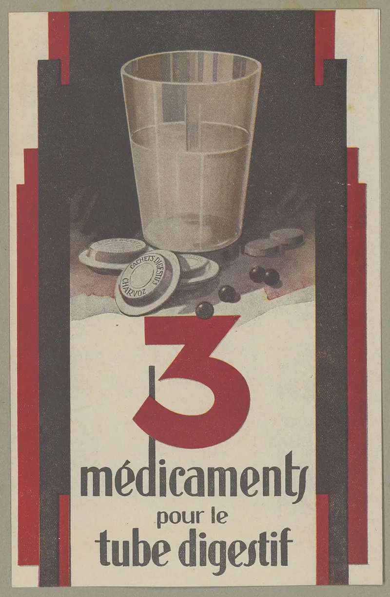 3 Medicaments Pour Le Tube Digestif Wall Art by Laboratoires Charvoz - High-Resolution Digital Print